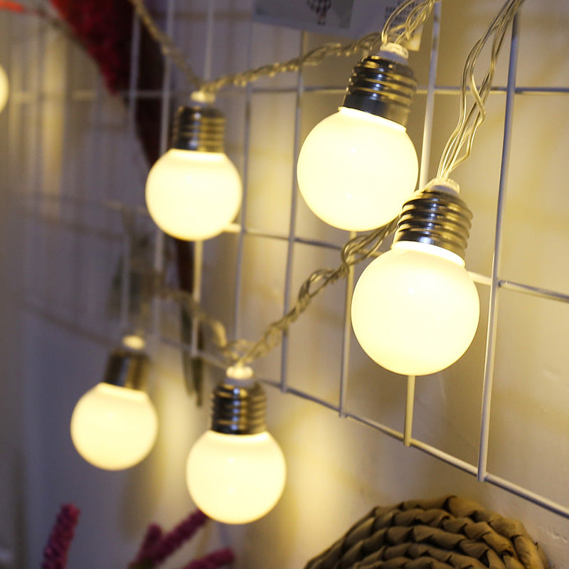 LED 5 cm large round ball lights flashing lights string lights small light bulbs festival decorative lights room arrangement light string
