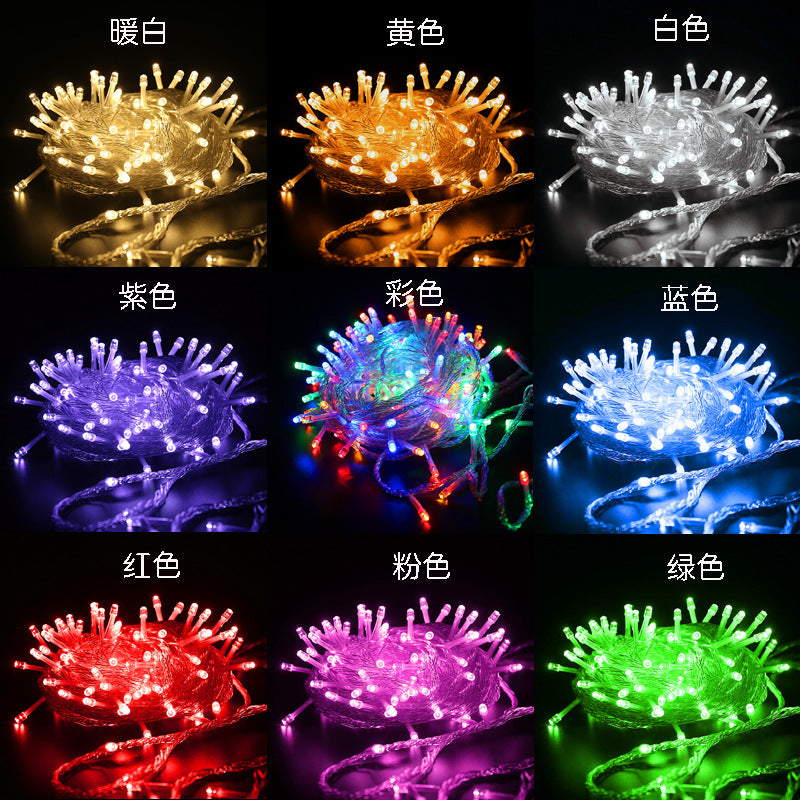 Customized wholesale led light string, small lanterns, stall decorative lights, waterproof lighting string lights, New Year's lanterns, outdoor customization