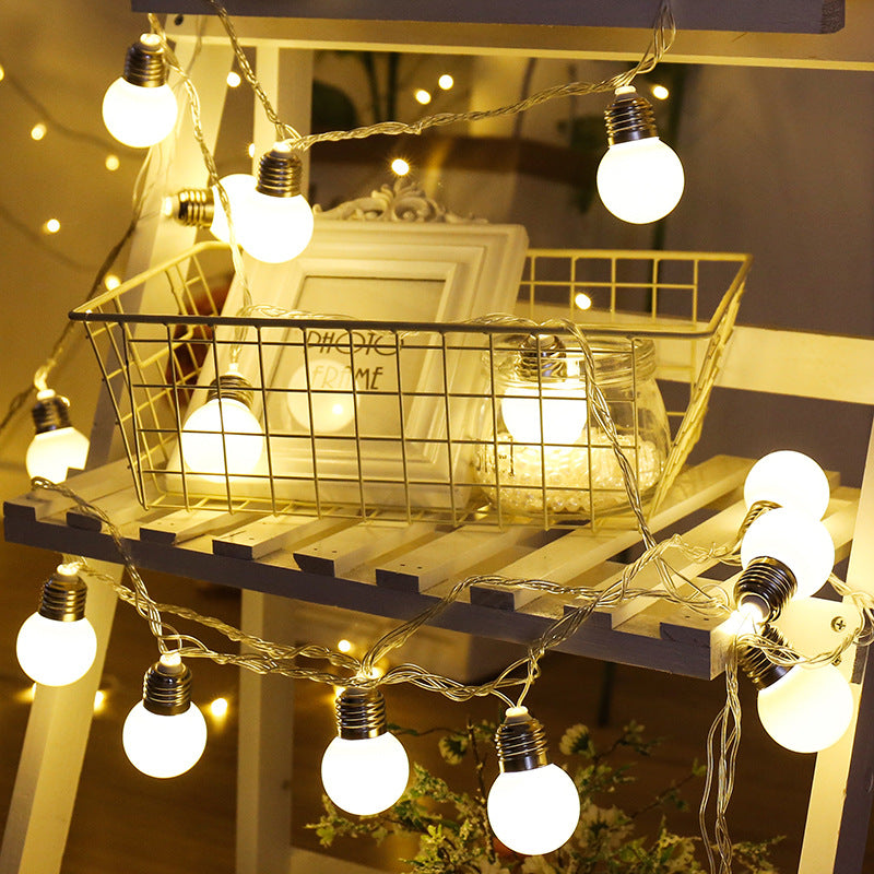 LED 5 cm large round ball lights flashing lights string lights small light bulbs festival decorative lights room arrangement light string