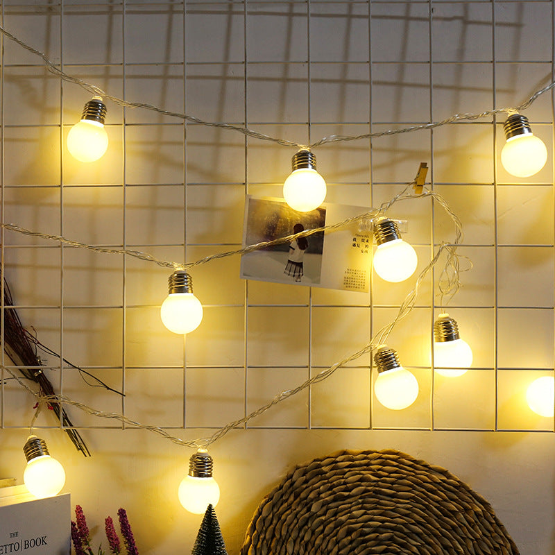 LED 5 cm large round ball lights flashing lights string lights small light bulbs festival decorative lights room arrangement light string