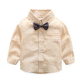 K-style boys cotton slub cotton long sleevesshirt overallssuit dress kidsbabysuitstripes baby