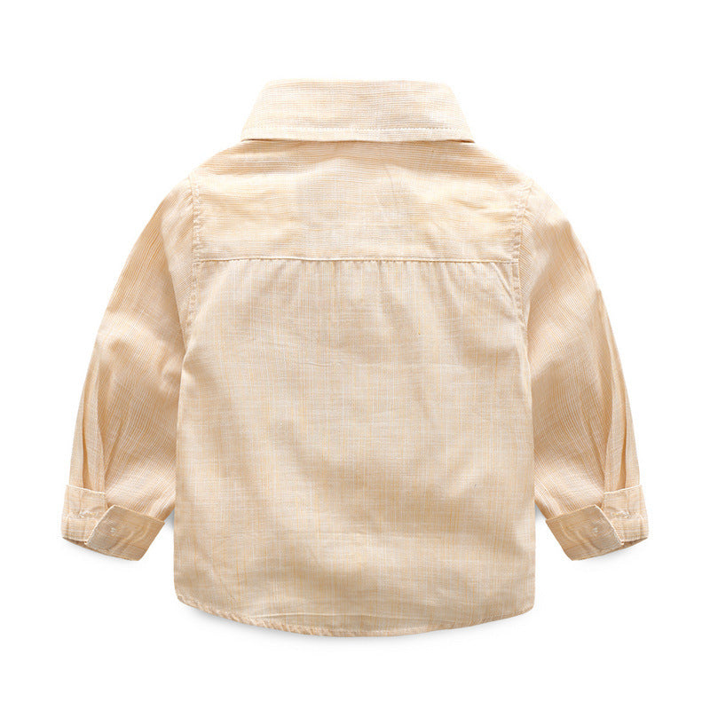 K-style boys cotton slub cotton long sleevesshirt overallssuit dress kidsbabysuitstripes baby