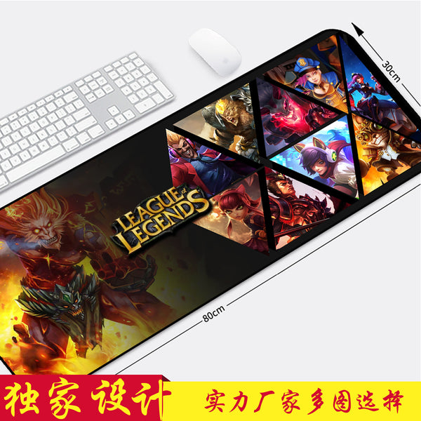 PUBG mouse pad Laitu cartoon wholesale 300X800X3 thickened oversized mouse pad