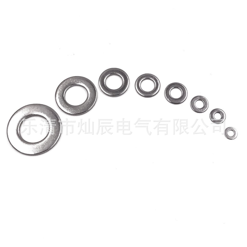 Cross-border e-commerce 360PCS boxed stainless steel flat washers, washers, thickened metal, screw hardware washers