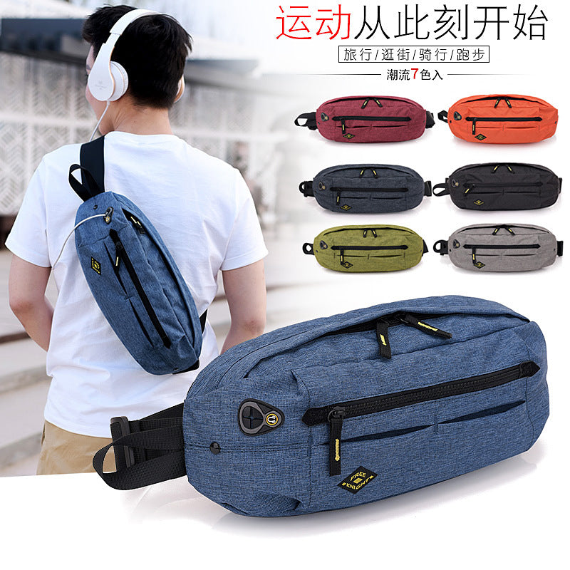 FREE KNIGHT waterproof breast bag, large-capacity messenger bag, trendy man riding, personalized shoulder bag