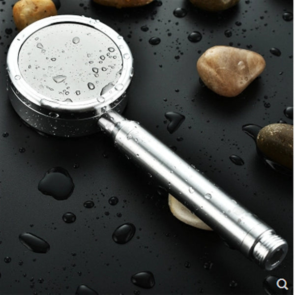 Space aluminum shower shower nozzle set single head bath pressurized bath bathroom faucet water heater Yuba