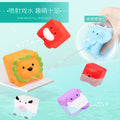 Baby infant bath toys boys and girls soft rubber cartoon swimming pool sprinkler water play toy set