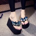 Shimmer chic women's summer slippers 2025 new collection - embroidered butterfly sandals, stylish outdoor summer slides for women
