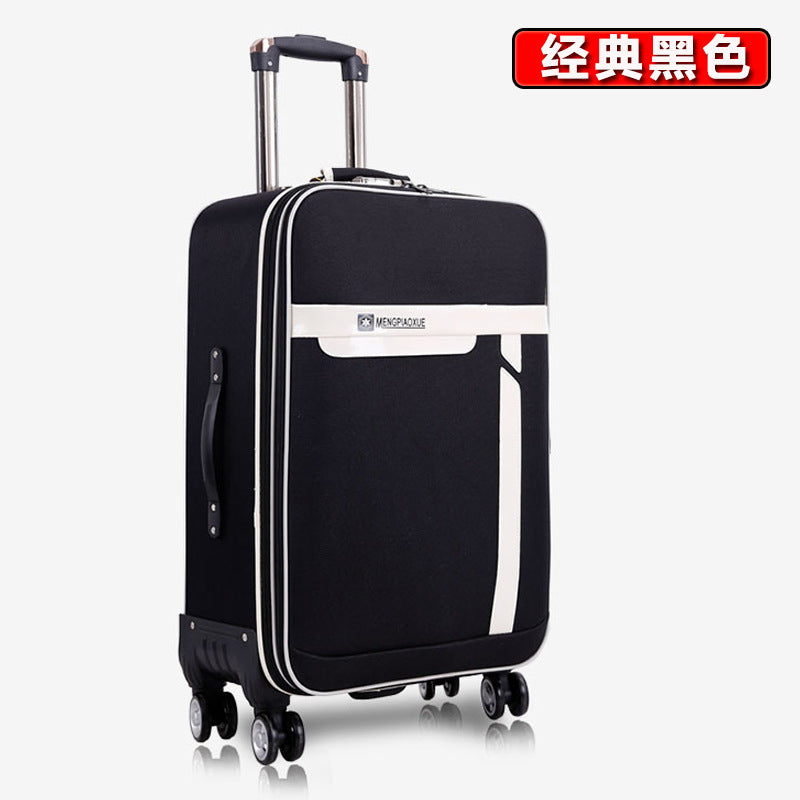 Processing customized suitcase men's leather case business trolley case universal wheel women's 24-inch student suitcase password case