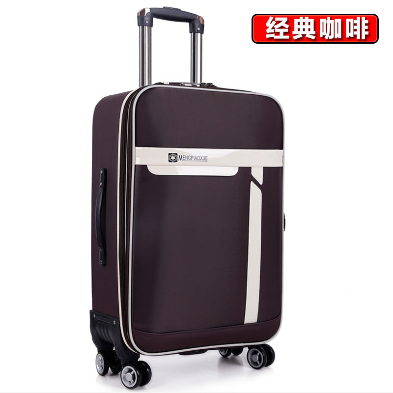 Processing customized suitcase men's leather case business trolley case universal wheel women's 24-inch student suitcase password case