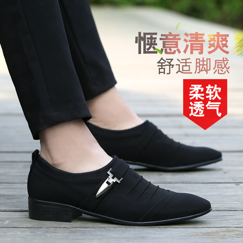 Summer new men's cloth shoes, plus size casual shoes, breathable slip-on canvas shoes, versatile men's footwear, dropshipping available