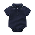 Export children's clothing infant polo shirt summer boy's khaki k-style one-piece baby romper cross-border romper