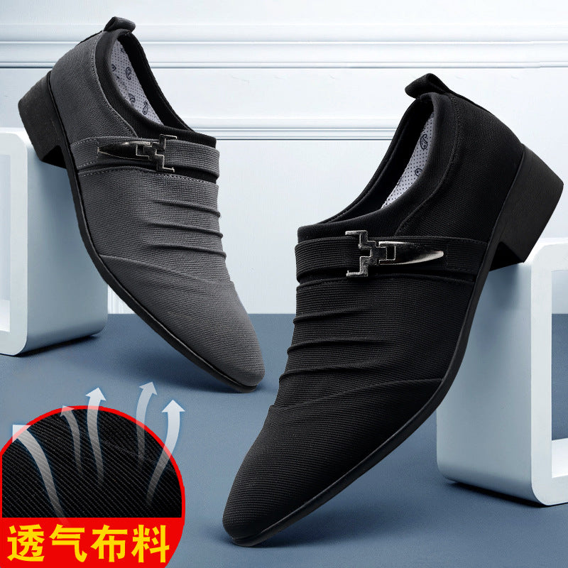 Summer new men's cloth shoes, plus size casual shoes, breathable slip-on canvas shoes, versatile men's footwear, dropshipping available