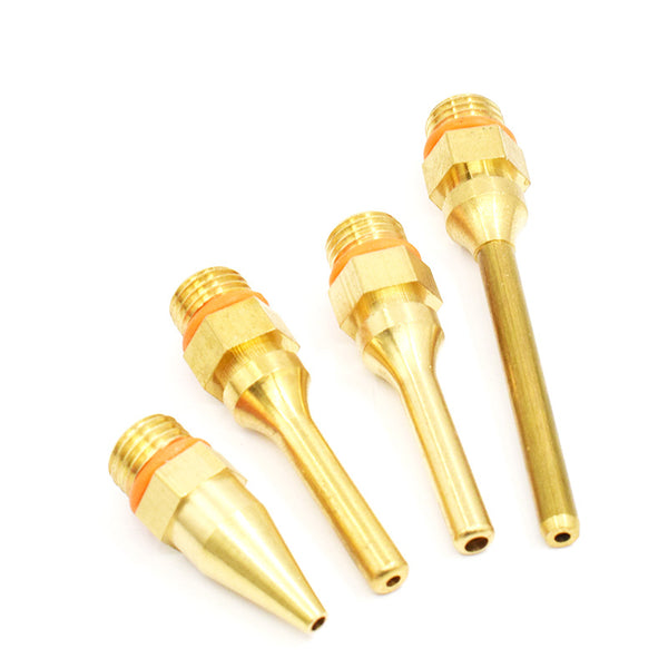 Hot melt glue gun nozzle, copper nozzle dispensing head, pure copper sol tool, extended rubber nozzle 70mm hot melt glue gun