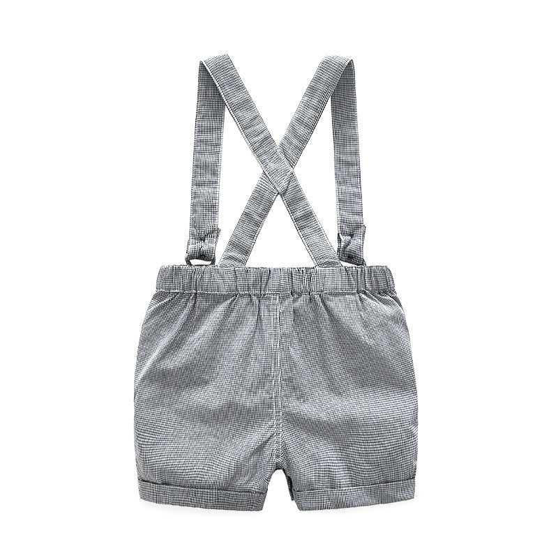 Children's suit cross-border summer boys' overalls printing overalls suit trendy brand little monster  wholesale baby