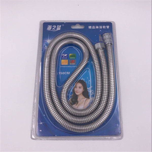 Shower hose Shower nozzle Water pipe Water heater accessories Stainless steel rain pipe Extended universal explosion-proof water inlet pipe