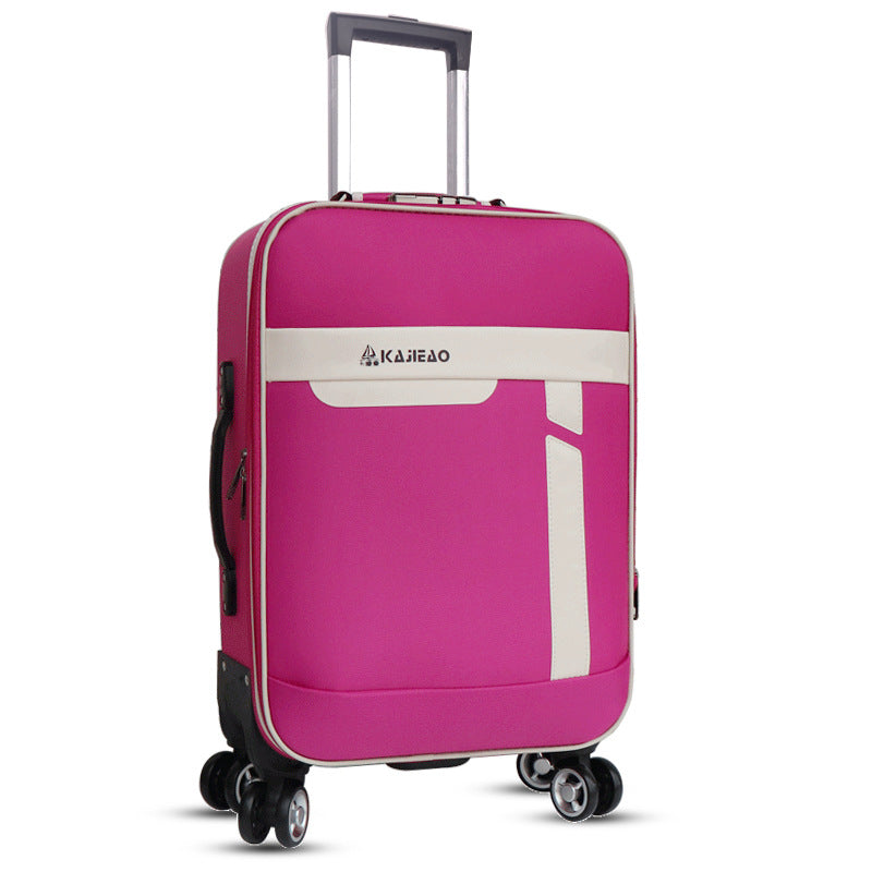 Processing customized suitcase men's leather case business trolley case universal wheel women's 24-inch student suitcase password case