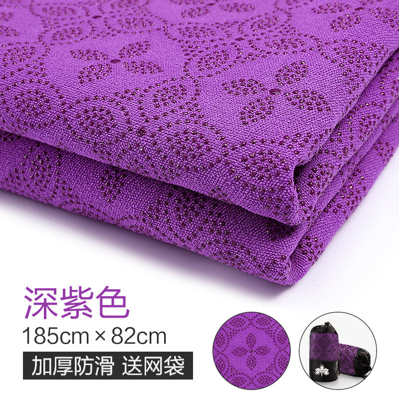 Wholesale yoga mat towels: sweat-absorbent, non-slip, professional, portable, machine washable, ultra-thin sports yoga mat towel blanket