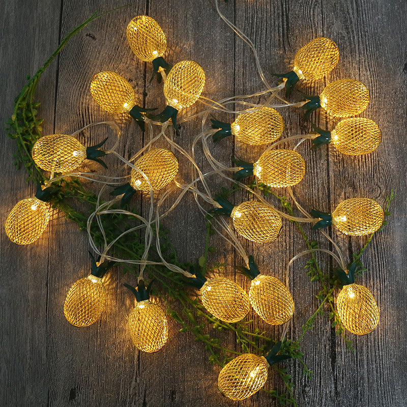 LED lanterns string lights, fruit pineapple flashing lights, star lights, Korean style girl heart room bedroom decoration lights