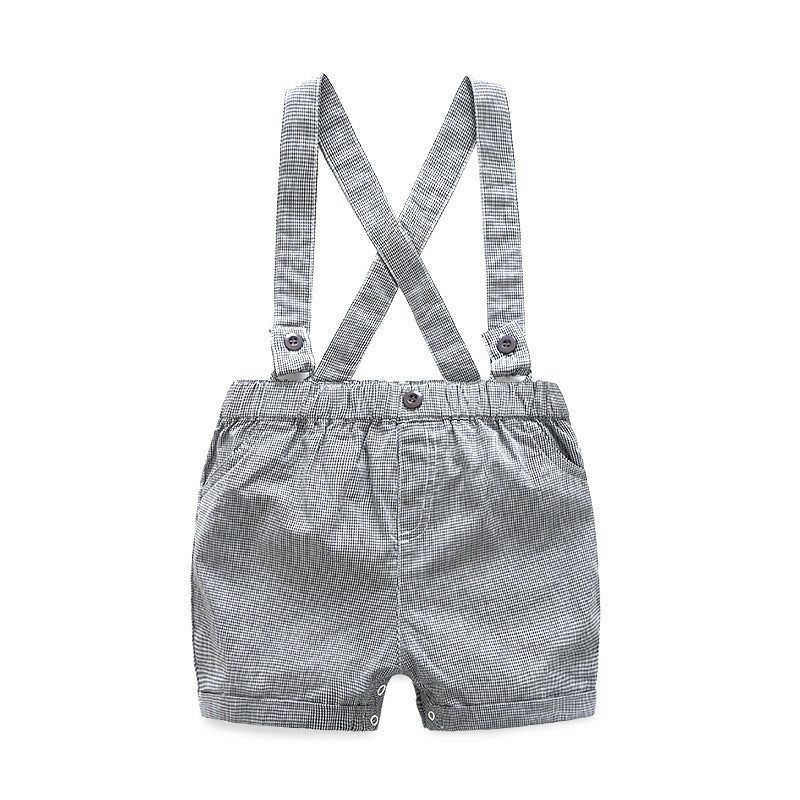 Children's suit cross-border summer boys' overalls printing overalls suit trendy brand little monster  wholesale baby