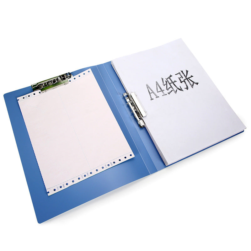 [] Single and double clip strong file splint clip A4 wholesale office supplies test paper file folder storage