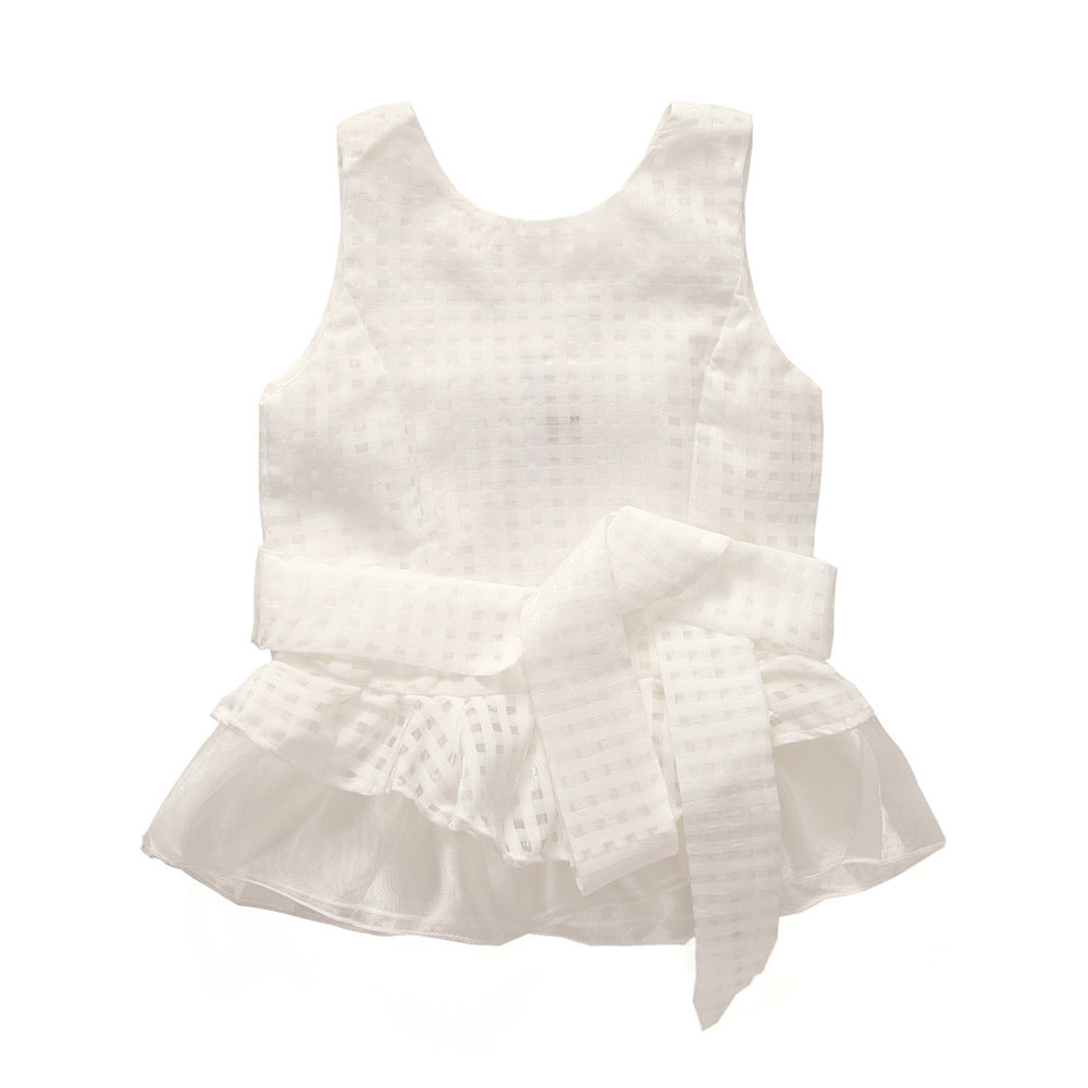 Summer new arrivals: breathable, high-end plaid mesh tank top + shorts set - wholesale & dropshipping available