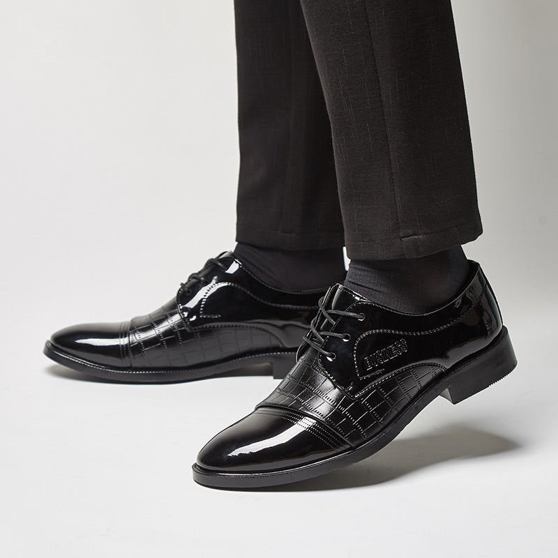 supply of springnew arrival crocodile pattern leather shoes for men, business formal wedding shoes, men's shoes, dropshipping