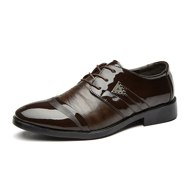 exclusive supply of 2021 spring new arrival leather shoes for men, business formal wedding shoes, tie back pointed toe flats, one piece dropshipping