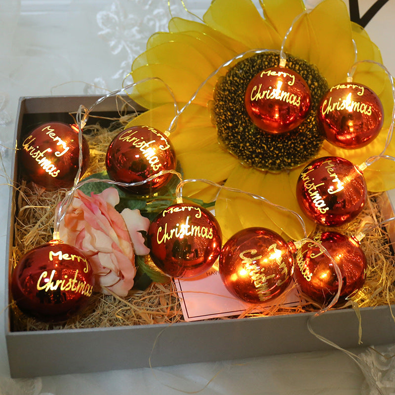 New l Christmas ball led light string, star snowflake holiday decorative lights, battery box lights wholesale by manufacturers