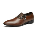 New plus size leather shoes for men, business formal dress shoes, versatile wedding shoes, soft black casual shoes, dropshipping available