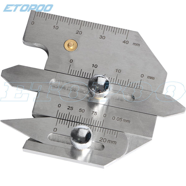 Stainless steel weld gauge, welding inspection ruler HJC40 HJC40B type, welding inspection gauge