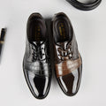 supply of springnew arrival crocodile pattern leather shoes for men, business formal wedding shoes, men's shoes, dropshipping