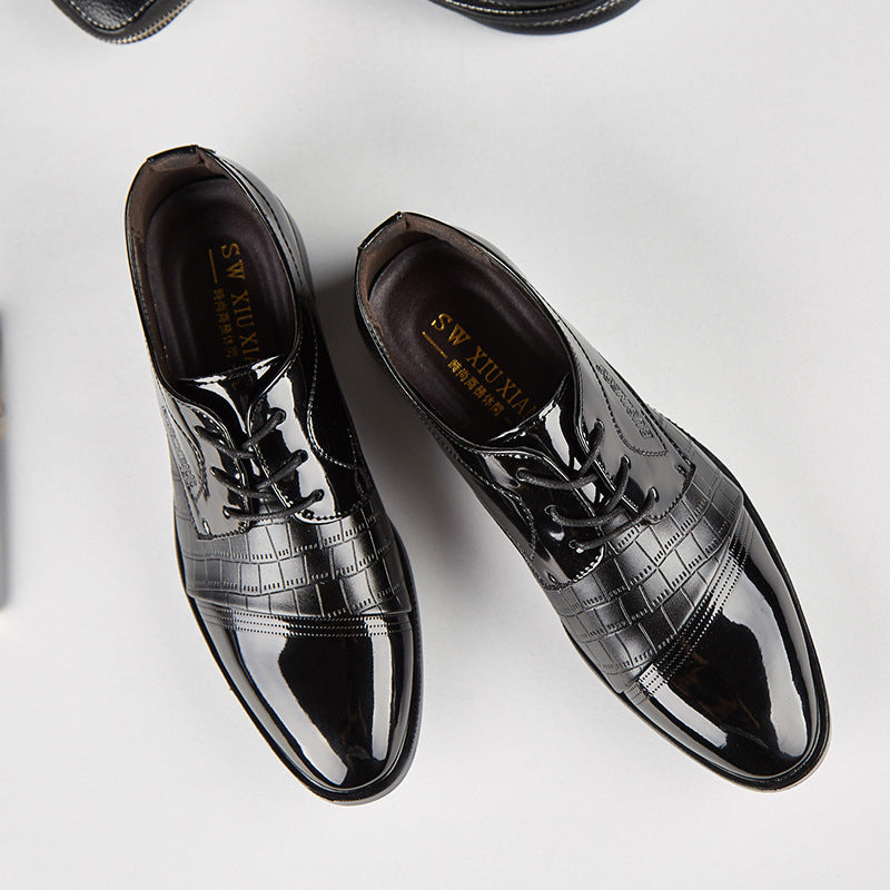 supply of springnew arrival crocodile pattern leather shoes for men, business formal wedding shoes, men's shoes, dropshipping