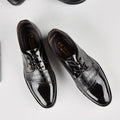 supply of springnew arrival crocodile pattern leather shoes for men, business formal wedding shoes, men's shoes, dropshipping
