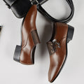 New plus size leather shoes for men, business formal dress shoes, versatile wedding shoes, soft black casual shoes, dropshipping available
