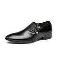 New plus size leather shoes for men, business formal dress shoes, versatile wedding shoes, soft black casual shoes, dropshipping available