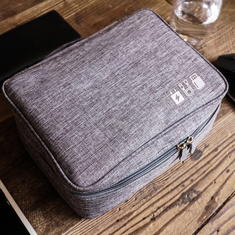 Customized cationic clothes digital bag U disk storage waterproof data cable multi-function storage box portable
