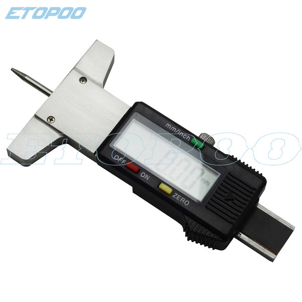 HUOTO 0-30mm needle type, stainless steel, digital tire ruler, depth ruler, tread ruler