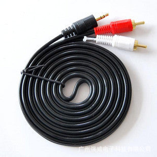 One-to-two audio cable 3m / 5m / 10m / 20m rca audio cable 3.5 to double lotus rca audio