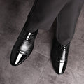 Spring new arrivals: men's leather business dress shoes - plus sizes available, stylish & versatile, perfect for weddings, dropshipping available