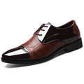 New plus size men's business formal leather shoes, pointed toe slip-on casual loafers - dropshipping available