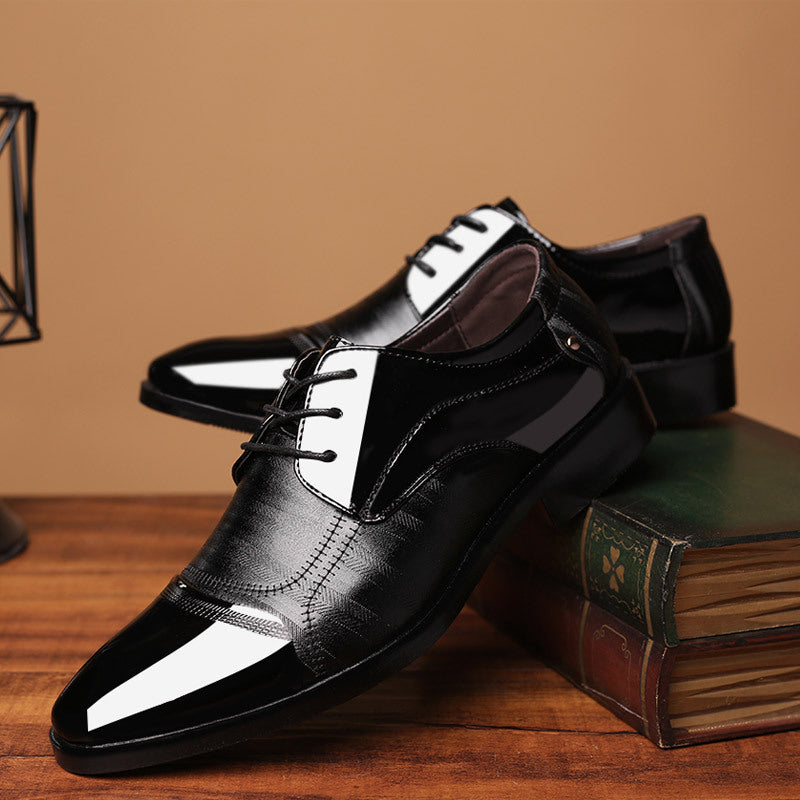 Spring new arrivals: men's leather business dress shoes - plus sizes available, stylish & versatile, perfect for weddings, dropshipping available