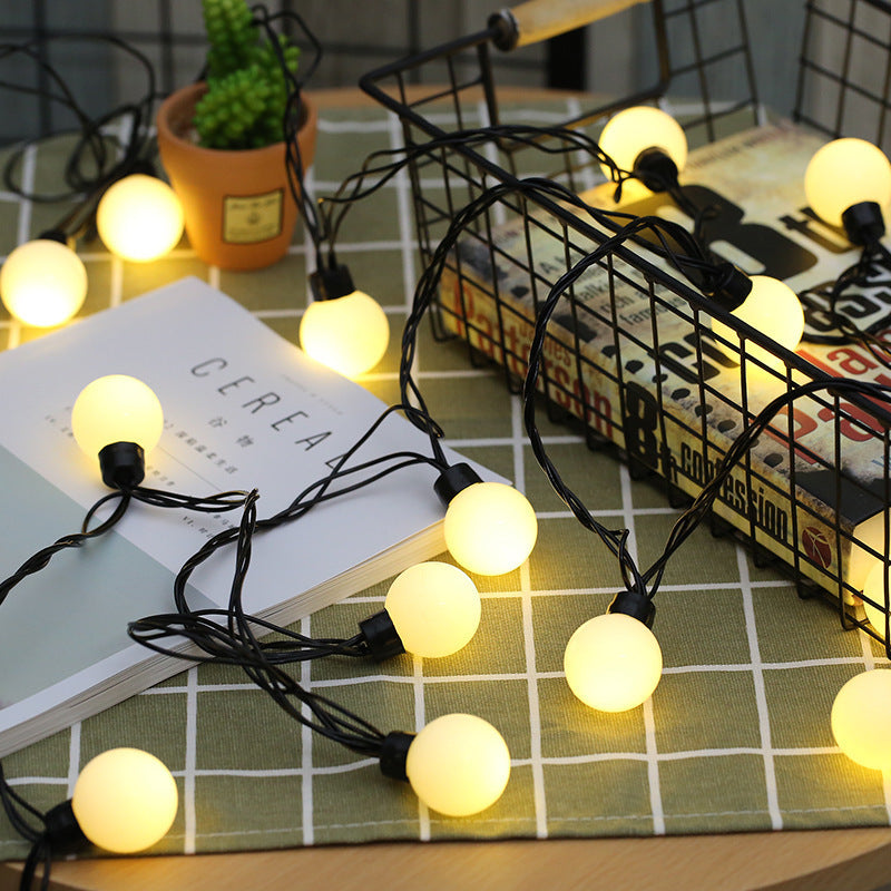 LED lights flash string lights 3.5 cm 3.5CM large round ball double flash Christmas wedding bar holiday decoration lights