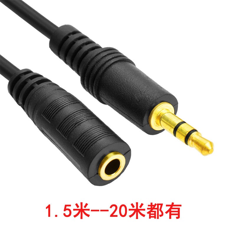 10m audio extension cable all copper 3.5mm male to female mobile phone computer headphone extension cable long with packaging