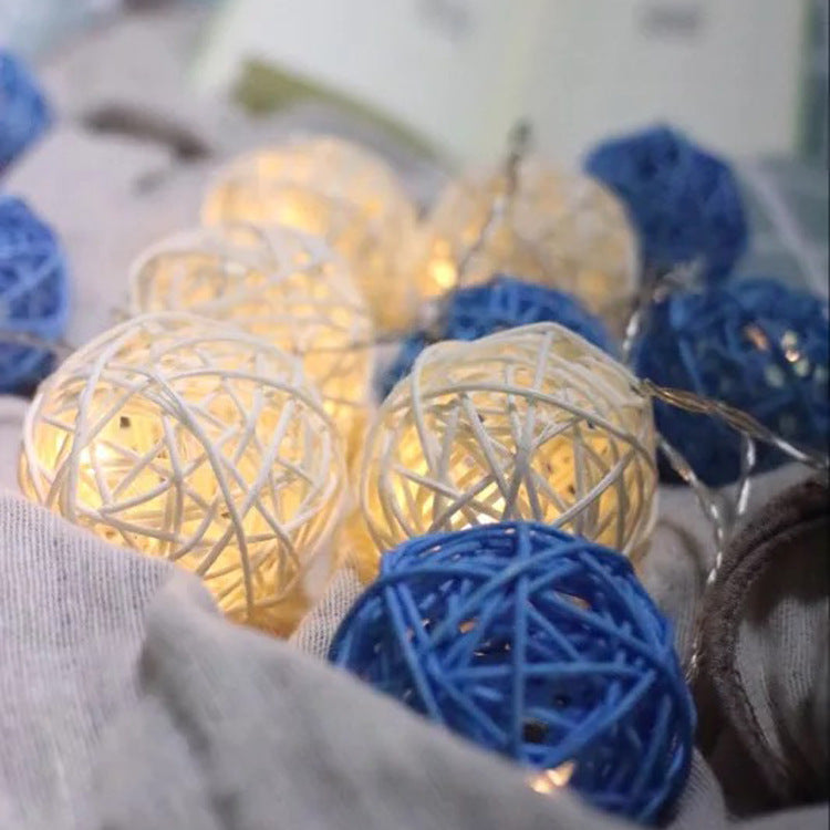 Hot-selling led Thai vine ball light string indoor Christmas holiday lights outdoor decoration waterproof string lights battery box lights