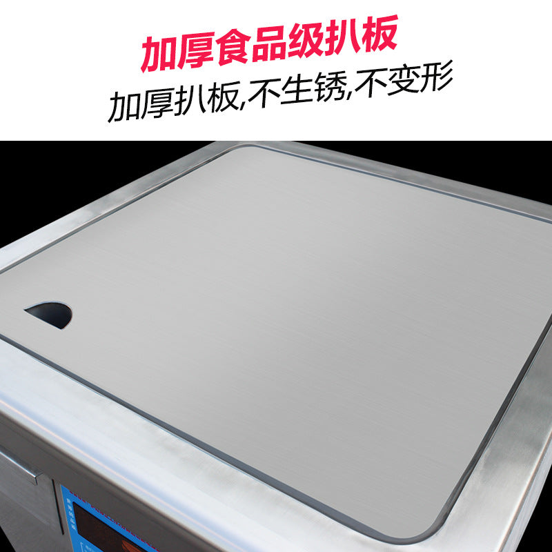 Commercial electric grill 12kw electromagnetic iron plate grill, vertical flat grill, fried steak pancake snack equipment