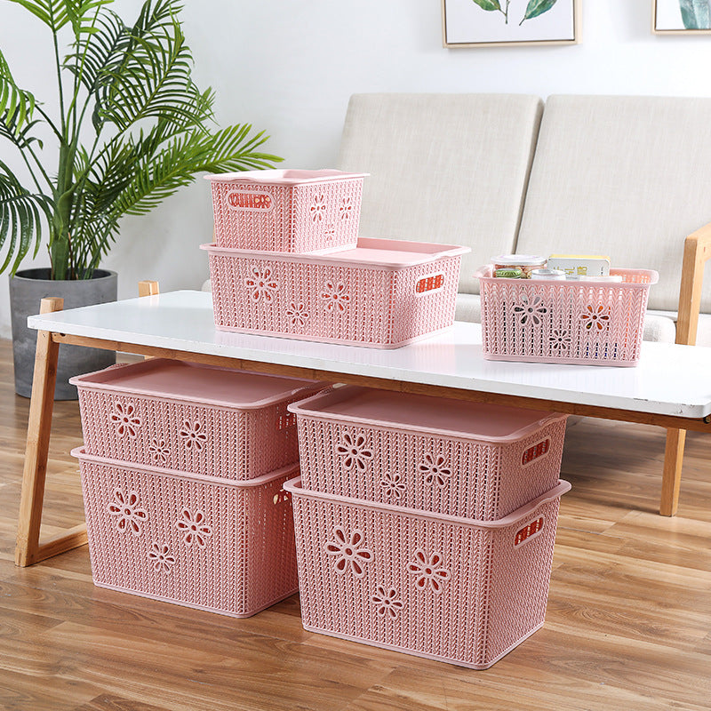 Rattan storage basket Storage basket Fruit basket Storage basket Kitchen storage Office storage Sundries basket Toy storage basket