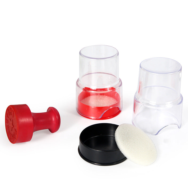 Huajie round oval transparent official seal box seal box private seal box seal box storage box company seal box H021-4