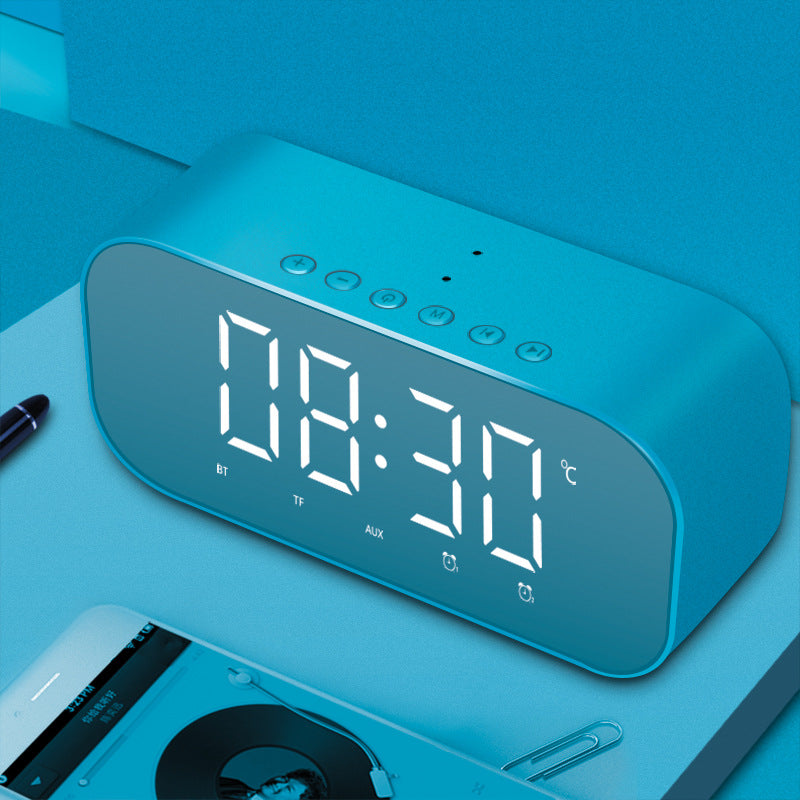 Yayusi new s5 alarm clock - gift, fashionable & creative mirror bluetooth speaker subwoofer