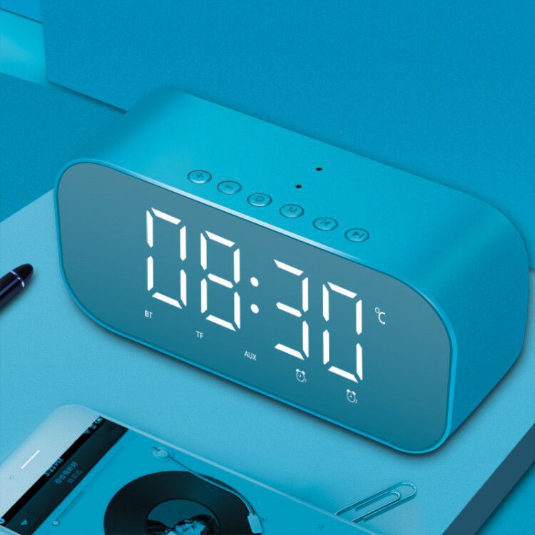Yayusi new s5 alarm clock - gift, fashionable & creative mirror bluetooth speaker subwoofer